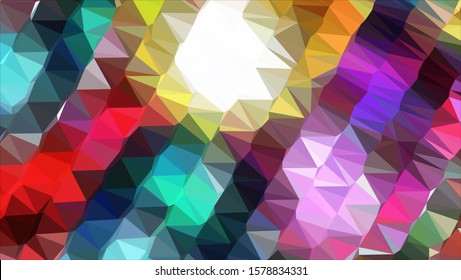 Geometric design. Colorful gradient mosaic background. Geometric triangle, mosaic, abstract background. Mosaic, color background. Mosaic texture. The effect of stained glass. EPS 10 Vector