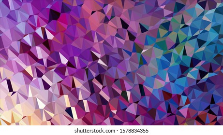 Geometric design. Colorful gradient mosaic background. Geometric triangle, mosaic, abstract background. Mosaic, color background. Mosaic texture. The effect of stained glass. EPS 10 Vector