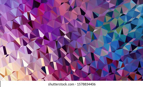 Geometric design. Colorful gradient mosaic background. Geometric triangle, mosaic, abstract background. Mosaic, color background. Mosaic texture. The effect of stained glass. EPS 10 Vector