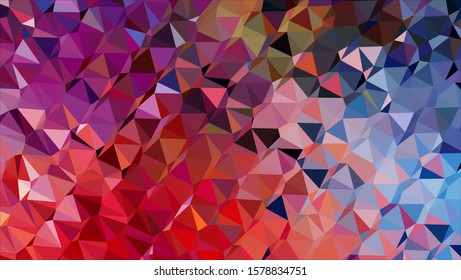 Geometric design. Colorful gradient mosaic background. Geometric triangle, mosaic, abstract background. Mosaic, color background. Mosaic texture. The effect of stained glass. EPS 10 Vector