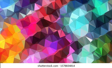 Geometric design. Colorful gradient mosaic background. Geometric triangle, mosaic, abstract background. Mosaic, color background. Mosaic texture. The effect of stained glass. EPS 10 Vector