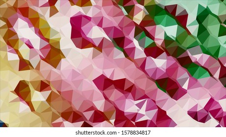 Geometric design. Colorful gradient mosaic background. Geometric triangle, mosaic, abstract background. Mosaic, color background. Mosaic texture. The effect of stained glass. EPS 10 Vector