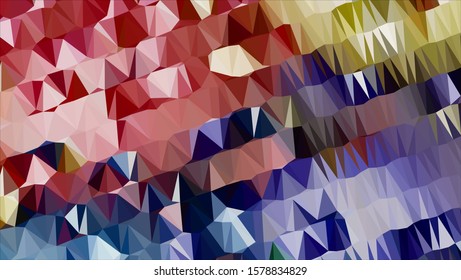 Geometric design. Colorful gradient mosaic background. Geometric triangle, mosaic, abstract background. Mosaic, color background. Mosaic texture. The effect of stained glass. EPS 10 Vector