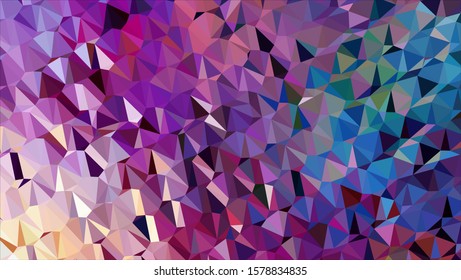 Geometric design. Colorful gradient mosaic background. Geometric triangle, mosaic, abstract background. Mosaic, color background. Mosaic texture. The effect of stained glass. EPS 10 Vector