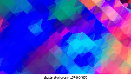 Geometric design. Colorful gradient mosaic background. Geometric triangle, mosaic, abstract background. Mosaic, color background. Mosaic texture. The effect of stained glass. EPS 10 Vector