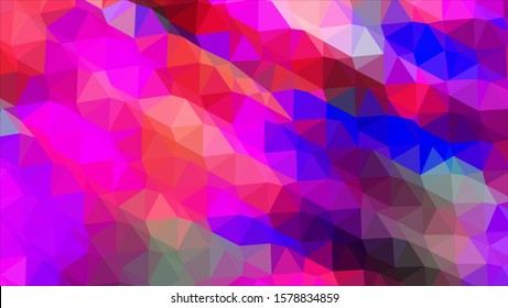 Geometric design. Colorful gradient mosaic background. Geometric triangle, mosaic, abstract background. Mosaic, color background. Mosaic texture. The effect of stained glass. EPS 10 Vector