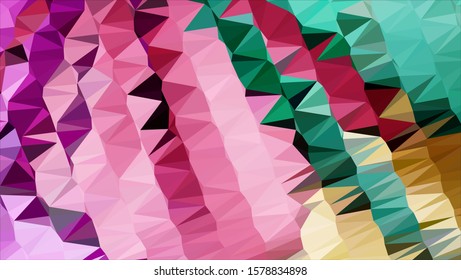 Geometric design. Colorful gradient mosaic background. Geometric triangle, mosaic, abstract background. Mosaic, color background. Mosaic texture. The effect of stained glass. EPS 10 Vector