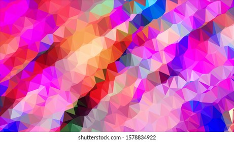 Geometric design. Colorful gradient mosaic background. Geometric triangle, mosaic, abstract background. Mosaic, color background. Mosaic texture. The effect of stained glass. EPS 10 Vector
