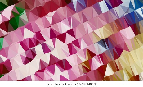 Geometric design. Colorful gradient mosaic background. Geometric triangle, mosaic, abstract background. Mosaic, color background. Mosaic texture. The effect of stained glass. EPS 10 Vector