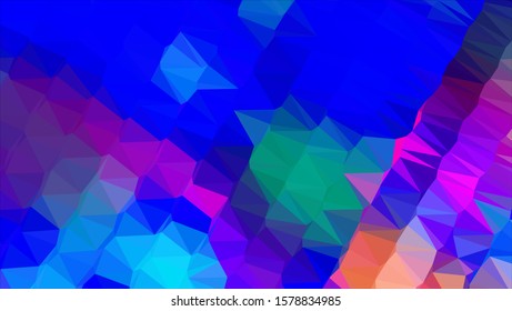 Geometric design. Colorful gradient mosaic background. Geometric triangle, mosaic, abstract background. Mosaic, color background. Mosaic texture. The effect of stained glass. EPS 10 Vector