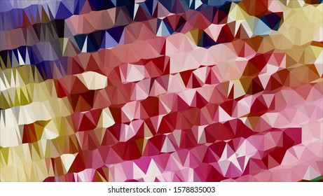 Geometric design. Colorful gradient mosaic background. Geometric triangle, mosaic, abstract background. Mosaic, color background. Mosaic texture. The effect of stained glass. EPS 10 Vector