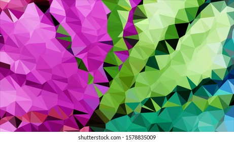 Geometric design. Colorful gradient mosaic background. Geometric triangle, mosaic, abstract background. Mosaic, color background. Mosaic texture. The effect of stained glass. EPS 10 Vector