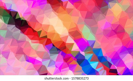 Geometric design. Colorful gradient mosaic background. Geometric triangle, mosaic, abstract background. Mosaic, color background. Mosaic texture. The effect of stained glass. EPS 10 Vector