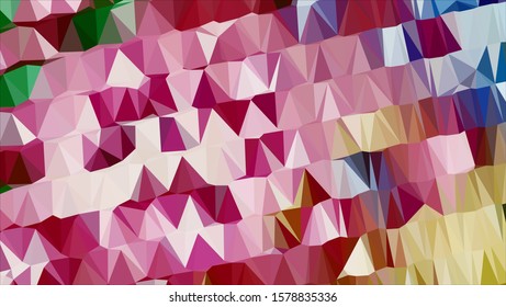 Geometric design. Colorful gradient mosaic background. Geometric triangle, mosaic, abstract background. Mosaic, color background. Mosaic texture. The effect of stained glass. EPS 10 Vector