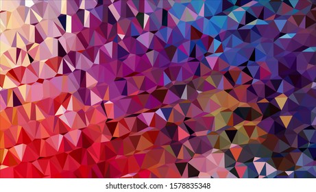 Geometric design. Colorful gradient mosaic background. Geometric triangle, mosaic, abstract background. Mosaic, color background. Mosaic texture. The effect of stained glass. EPS 10 Vector