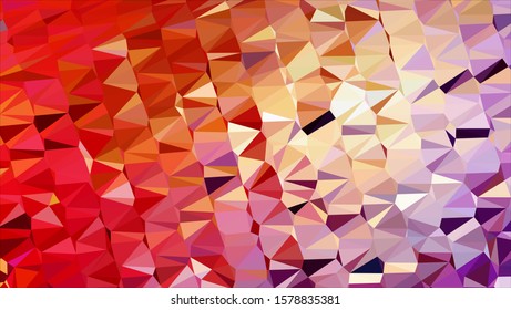 Geometric design. Colorful gradient mosaic background. Geometric triangle, mosaic, abstract background. Mosaic, color background. Mosaic texture. The effect of stained glass. EPS 10 Vector