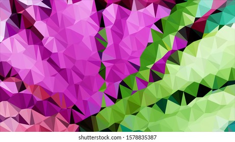 Geometric design. Colorful gradient mosaic background. Geometric triangle, mosaic, abstract background. Mosaic, color background. Mosaic texture. The effect of stained glass. EPS 10 Vector