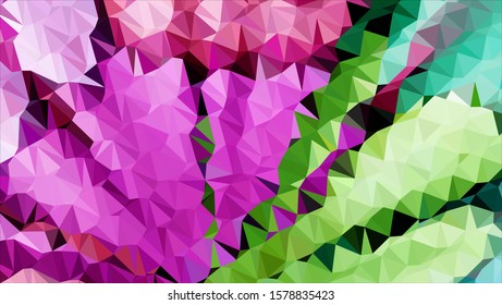 Geometric design. Colorful gradient mosaic background. Geometric triangle, mosaic, abstract background. Mosaic, color background. Mosaic texture. The effect of stained glass. EPS 10 Vector