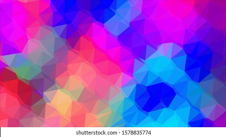 Geometric design. Colorful gradient mosaic background. Geometric triangle, mosaic, abstract background. Mosaic, color background. Mosaic texture. The effect of stained glass. EPS 10 Vector