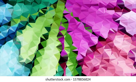 Geometric design. Colorful gradient mosaic background. Geometric triangle, mosaic, abstract background. Mosaic, color background. Mosaic texture. The effect of stained glass. EPS 10 Vector