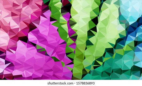 Geometric design. Colorful gradient mosaic background. Geometric triangle, mosaic, abstract background. Mosaic, color background. Mosaic texture. The effect of stained glass. EPS 10 Vector