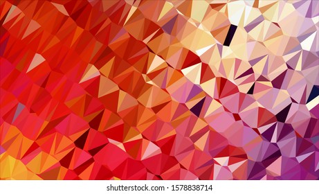 Geometric design. Colorful gradient mosaic background. Geometric triangle, mosaic, abstract background. Mosaic, color background. Mosaic texture. The effect of stained glass. EPS 10 Vector