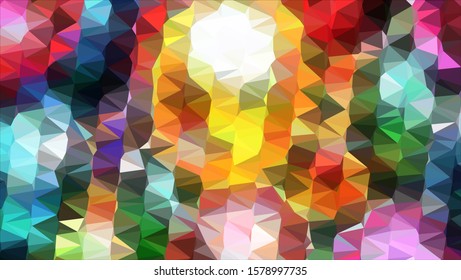 Geometric design. Colorful gradient mosaic background. Geometric triangle, mosaic, abstract background. Mosaic, color background. Mosaic texture. The effect of stained glass. EPS 10 Vector