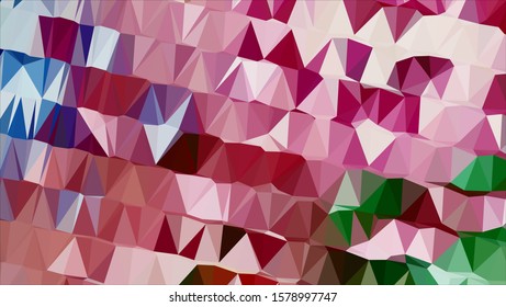 Geometric design. Colorful gradient mosaic background. Geometric triangle, mosaic, abstract background. Mosaic, color background. Mosaic texture. The effect of stained glass. EPS 10 Vector