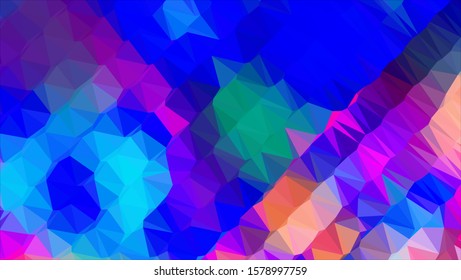 Geometric design. Colorful gradient mosaic background. Geometric triangle, mosaic, abstract background. Mosaic, color background. Mosaic texture. The effect of stained glass. EPS 10 Vector
