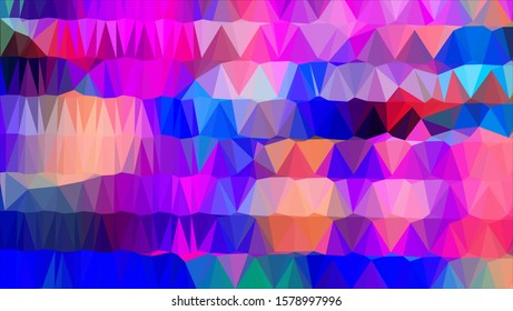 Geometric design. Colorful gradient mosaic background. Geometric triangle, mosaic, abstract background. Mosaic, color background. Mosaic texture. The effect of stained glass. EPS 10 Vector