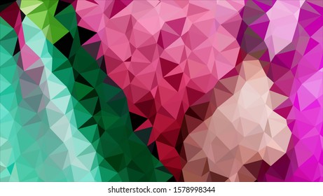 Geometric design. Colorful gradient mosaic background. Geometric triangle, mosaic, abstract background. Mosaic, color background. Mosaic texture. The effect of stained glass. EPS 10 Vector