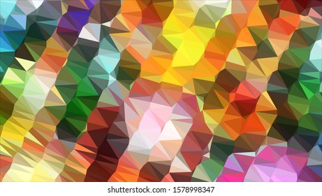 Geometric design. Colorful gradient mosaic background. Geometric triangle, mosaic, abstract background. Mosaic, color background. Mosaic texture. The effect of stained glass. EPS 10 Vector