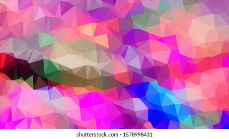 Geometric design. Colorful gradient mosaic background. Geometric triangle, mosaic, abstract background. Mosaic, color background. Mosaic texture. The effect of stained glass. EPS 10 Vector