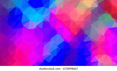 Geometric design. Colorful gradient mosaic background. Geometric triangle, mosaic, abstract background. Mosaic, color background. Mosaic texture. The effect of stained glass. EPS 10 Vector