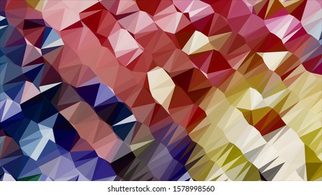 Geometric design. Colorful gradient mosaic background. Geometric triangle, mosaic, abstract background. Mosaic, color background. Mosaic texture. The effect of stained glass. EPS 10 Vector