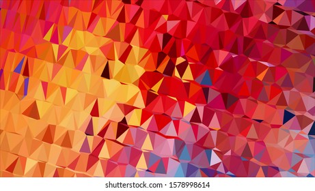 Geometric design. Colorful gradient mosaic background. Geometric triangle, mosaic, abstract background. Mosaic, color background. Mosaic texture. The effect of stained glass. EPS 10 Vector