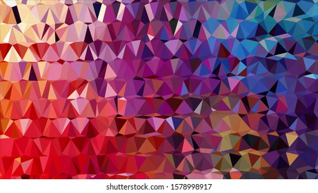 Geometric design. Colorful gradient mosaic background. Geometric triangle, mosaic, abstract background. Mosaic, color background. Mosaic texture. The effect of stained glass. EPS 10 Vector
