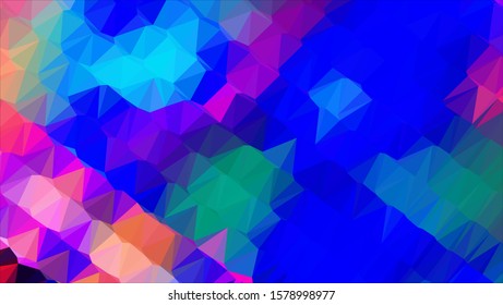 Geometric design. Colorful gradient mosaic background. Geometric triangle, mosaic, abstract background. Mosaic, color background. Mosaic texture. The effect of stained glass. EPS 10 Vector