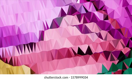 Geometric design. Colorful gradient mosaic background. Geometric triangle, mosaic, abstract background. Mosaic, color background. Mosaic texture. The effect of stained glass. EPS 10 Vector