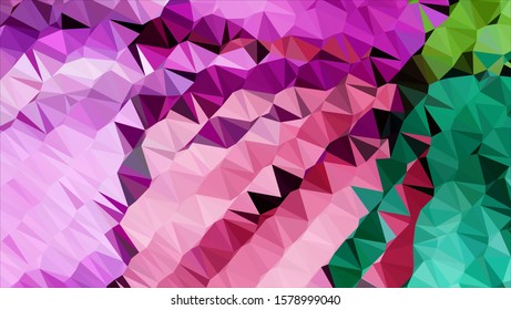 Geometric design. Colorful gradient mosaic background. Geometric triangle, mosaic, abstract background. Mosaic, color background. Mosaic texture. The effect of stained glass. EPS 10 Vector