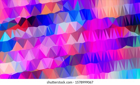 Geometric design. Colorful gradient mosaic background. Geometric triangle, mosaic, abstract background. Mosaic, color background. Mosaic texture. The effect of stained glass. EPS 10 Vector