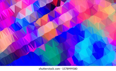 Geometric design. Colorful gradient mosaic background. Geometric triangle, mosaic, abstract background. Mosaic, color background. Mosaic texture. The effect of stained glass. EPS 10 Vector