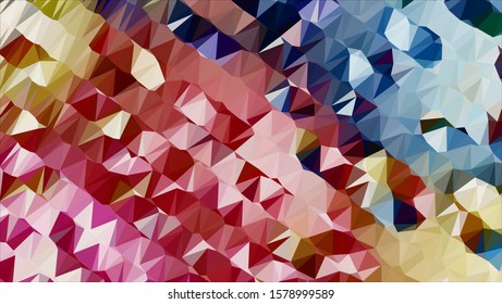 Geometric design. Colorful gradient mosaic background. Geometric triangle, mosaic, abstract background. Mosaic, color background. Mosaic texture. The effect of stained glass. EPS 10 Vector