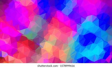 Geometric design. Colorful gradient mosaic background. Geometric triangle, mosaic, abstract background. Mosaic, color background. Mosaic texture. The effect of stained glass. EPS 10 Vector
