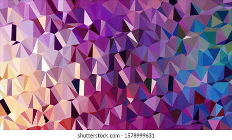 Geometric design. Colorful gradient mosaic background. Geometric triangle, mosaic, abstract background. Mosaic, color background. Mosaic texture. The effect of stained glass. EPS 10 Vector