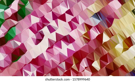 Geometric design. Colorful gradient mosaic background. Geometric triangle, mosaic, abstract background. Mosaic, color background. Mosaic texture. The effect of stained glass. EPS 10 Vector