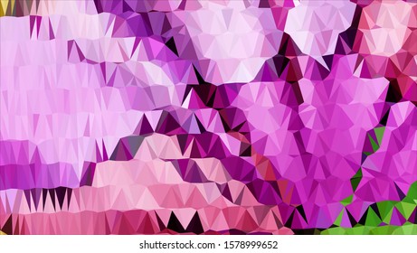 Geometric design. Colorful gradient mosaic background. Geometric triangle, mosaic, abstract background. Mosaic, color background. Mosaic texture. The effect of stained glass. EPS 10 Vector