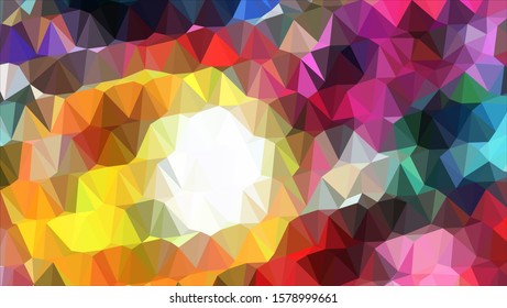 Geometric design. Colorful gradient mosaic background. Geometric triangle, mosaic, abstract background. Mosaic, color background. Mosaic texture. The effect of stained glass. EPS 10 Vector