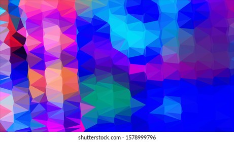 Geometric design. Colorful gradient mosaic background. Geometric triangle, mosaic, abstract background. Mosaic, color background. Mosaic texture. The effect of stained glass. EPS 10 Vector