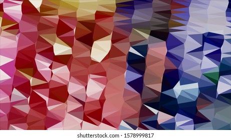 Geometric design. Colorful gradient mosaic background. Geometric triangle, mosaic, abstract background. Mosaic, color background. Mosaic texture. The effect of stained glass. EPS 10 Vector